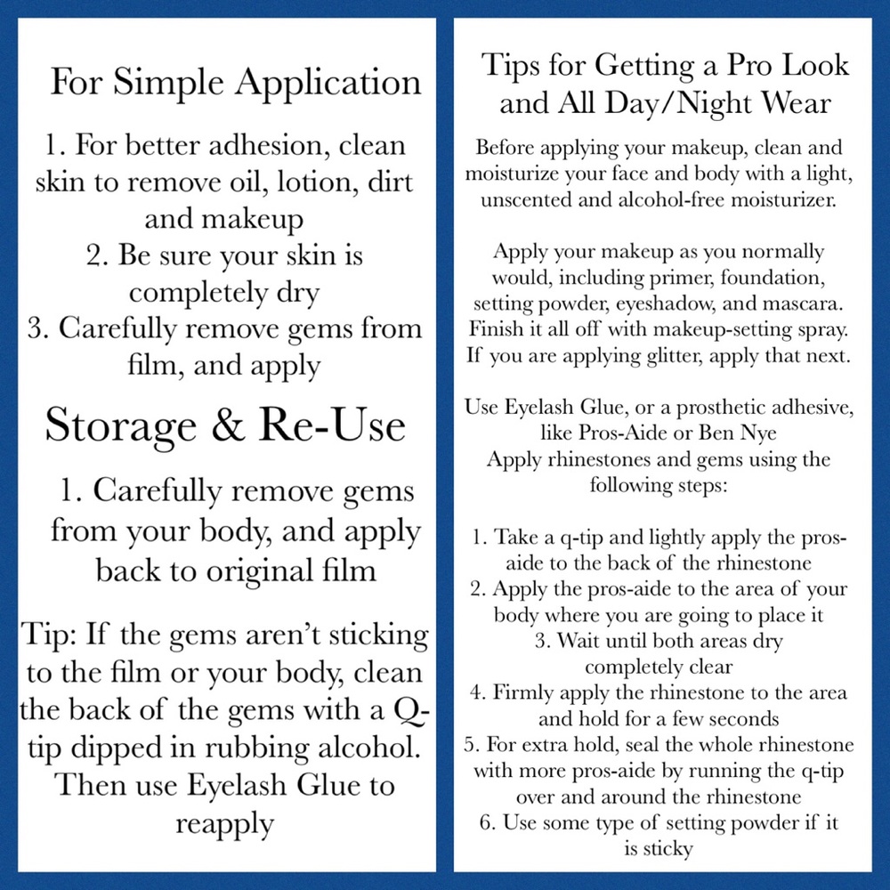 Rave Festival Crystal Rhinestone Face Jewels - Picture 16 of 16